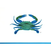 Blue Crab Greeting Card
