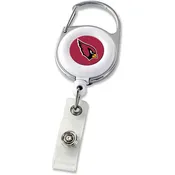ARIZONA CARDINALS RETRACTABLE DELUXE BADGE REEL. SOLD IN SETS OF 3 ONLY.