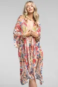 Colorful Rose Floral Kimono