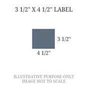 3 1/2" x 4 1/2" Engraved Label