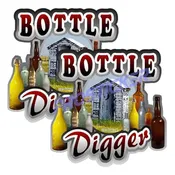 Bottle Digger Metal Detecting Treasure Decal (One) 3" 2 Pack ProSticker 508 2PK