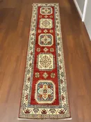 2' 8" X 10' Kazak Handmade Wool Hallway Runner # 9939