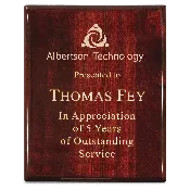 10 1/2″ x 13″ Premium Rosewood Piano Finish Plaque