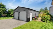 20x25x9 Vertical Roof Metal Garage - Eagle Carports