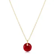 16" NECKLACE GOLD - REFLECTION SMALL CHARM