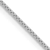 14K White Gold Box Chain ~ 1mm