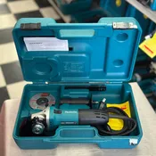 Makita 6 Amp Corded 4 in. Lightweight Angle Grinder with Grinding Wheel, Wheel Guard Side Handle Hard Case