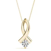 0.35 CT Round Diamond Solitaire Pendant