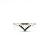 Minimalist V-Shape Wedding Band