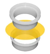 1070: TrimLess® XRF Sample Cups, Double Open Ends; 1.52" (38.6mm) Dia X 0.90" (22.9mm) Height, 100/Pkg