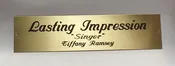 2 x 8" Brass Stall Plate