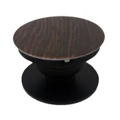 Collapsible Grip &amp; Stand – Dark Wood Grain