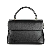 Aby Women’s Black Italian Leather Handbag