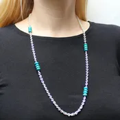 *Chain w/ Stacked Turquoise Beads