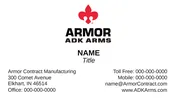 ARMOR Contract Machining Business Card
