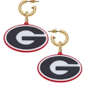 Georgia Bulldogs Drop Hoop Earring