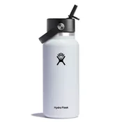 32oz Wide Mouth with Straw Lid White