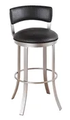 Callee Bailey 34" Upholstered Back Swivel Bar Stool