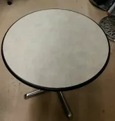 36" Gray Laminate Round table