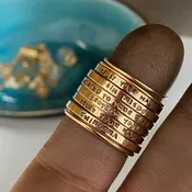 adjustable 14k gold custom ring
