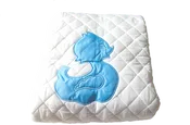 Handmade Diamond Quilted Baby Comforter – Heirloom Crib Puff Blanket