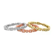 0.18 CTW Geometric Diamond Stacking Band