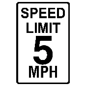 Aluminum Non-Reflective Traffic Signs