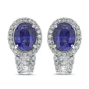 8.13ct Tanzanite and Diamond Earrings