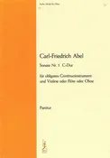Abel, Carl-Friedrich % Sonata #1 in C Major - OB/PN