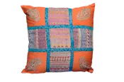 Embroidered Recycled Vintage Pillow Case