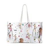 Fun Chic Weekender Bag -  Bloom Where You Are Planted!