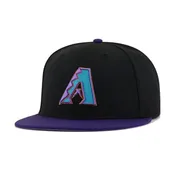 Arizona Diamondbacks Black Purple Cooperstown AC New Era 59Fifty Fitted