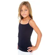 Girls (7-10) Full Camisole : BLACK