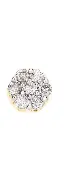 0.35CT Gold Diamond Small Cluster Earrings