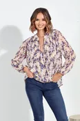 Addie Surplice Blouse-FINAL SALE