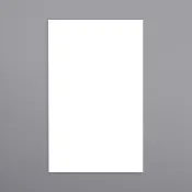 Ishida 64 mm x 130' White Blank Equivalent Continuous Strip Scale Label Roll - 12/Case