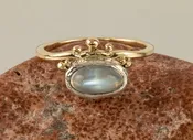A Blue Moonstone Ring