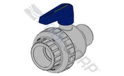 1 1/2" Single Union Blocked Ball Valve MIP/FIP
