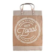 100% Local Market Jute Tote