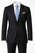 Barry's Black 2PC Suit- Slim Fit
