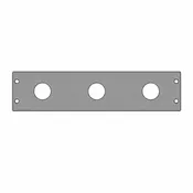 2" faceplate with Three DC Outlet cutouts
