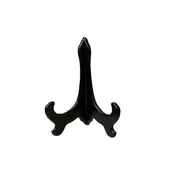 10.5" Black Curved Accent Plate Holder Rack Display Easel st1104S