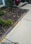 Burgundy Gray Stone Edging