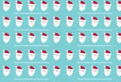 Mod Santa Personalized Wrapping Paper