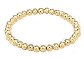 5mm Classic Gold Beaded Bracelet