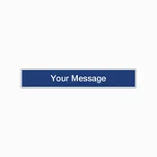 CBB-P8a (4″x24″) Custom Message Plywood Hanging Name Rider Sign (2-Sided)