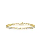 5.57ct Diamond Tennis Bracelet 18k Yellow Gold