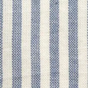 Chambray and White Stripe Homespun Fabric Yardage Bolt