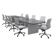 16′ Boat Shape Conference Table