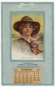 1918 GIRL OF THE GOLDEN WEST Advertising Calendar, Philip Boileau